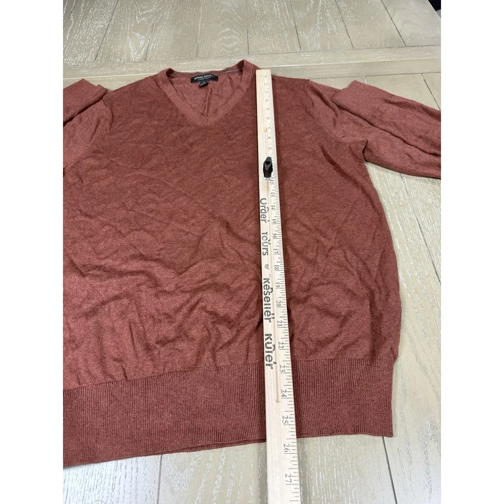 Banana Republic Sweater Mens Large Brown‎ V-Neck Old Money Classic